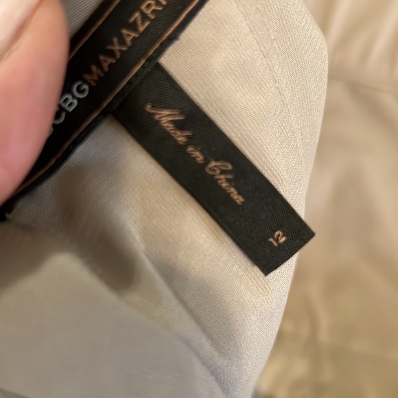 BCBGMaxAzria Strapless Dress Hazelnut Sz 12 - Picture 10 of 15